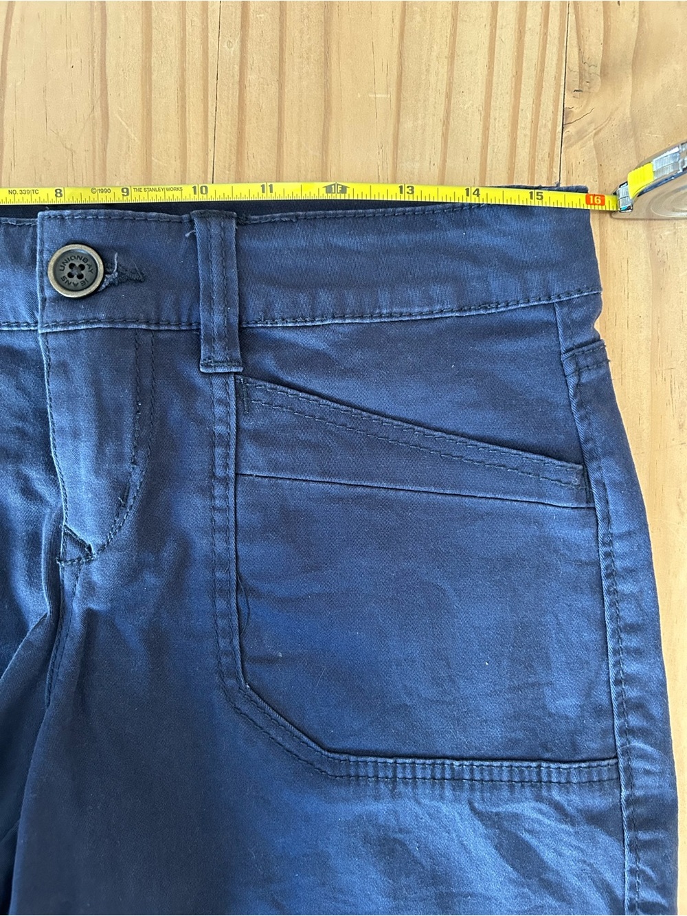 Unionbay Junior’s Navy Blue Jean Shorts. Size 7 - Picture 5 of 9